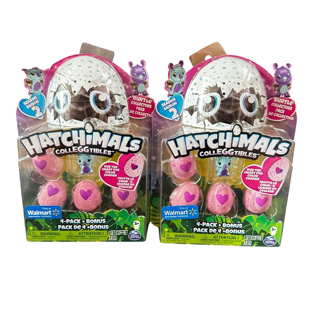 Hatchimals Season 2 Burtle CollEGGtibles  4 Pack + Bonus Lot of 2